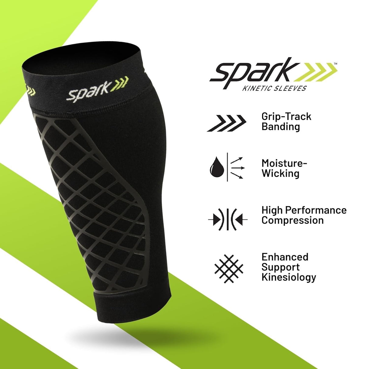 Brownmed Spark Kinetic Calf Compression Sleeve - 40420 - LL Medico