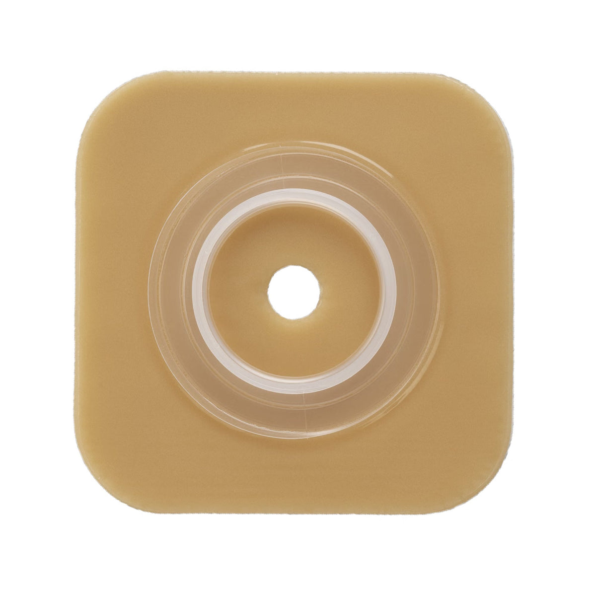 Sur-Fit Natura Stomahesive Skin Barrier, Flat, Trim to Fit, 45mm Flange, 1 to 1 1/4" Opening, 4" x 4" - 401575-Single - LL Medico
