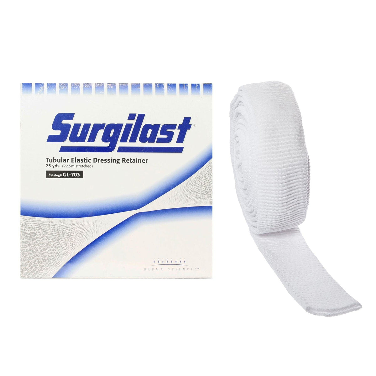Surgilast Tubular Elastic Dressing Retainer, Non-Sterile, Latex Free, Size 3, 25 Yards - GL703-Single - LL Medico