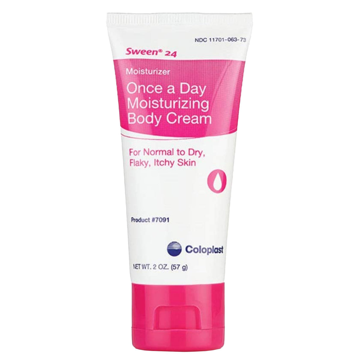 Sween 24 Once a Day Moisturizing Body Cream for Flaky, Itchy Skin, 2-ounce tube - COI7091-Single - LL Medico
