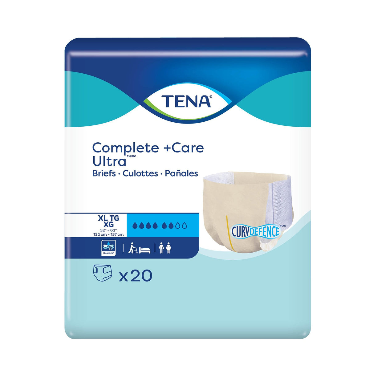TENA Complete +Care Ultra Briefs - 67470-Pack - LL Medico