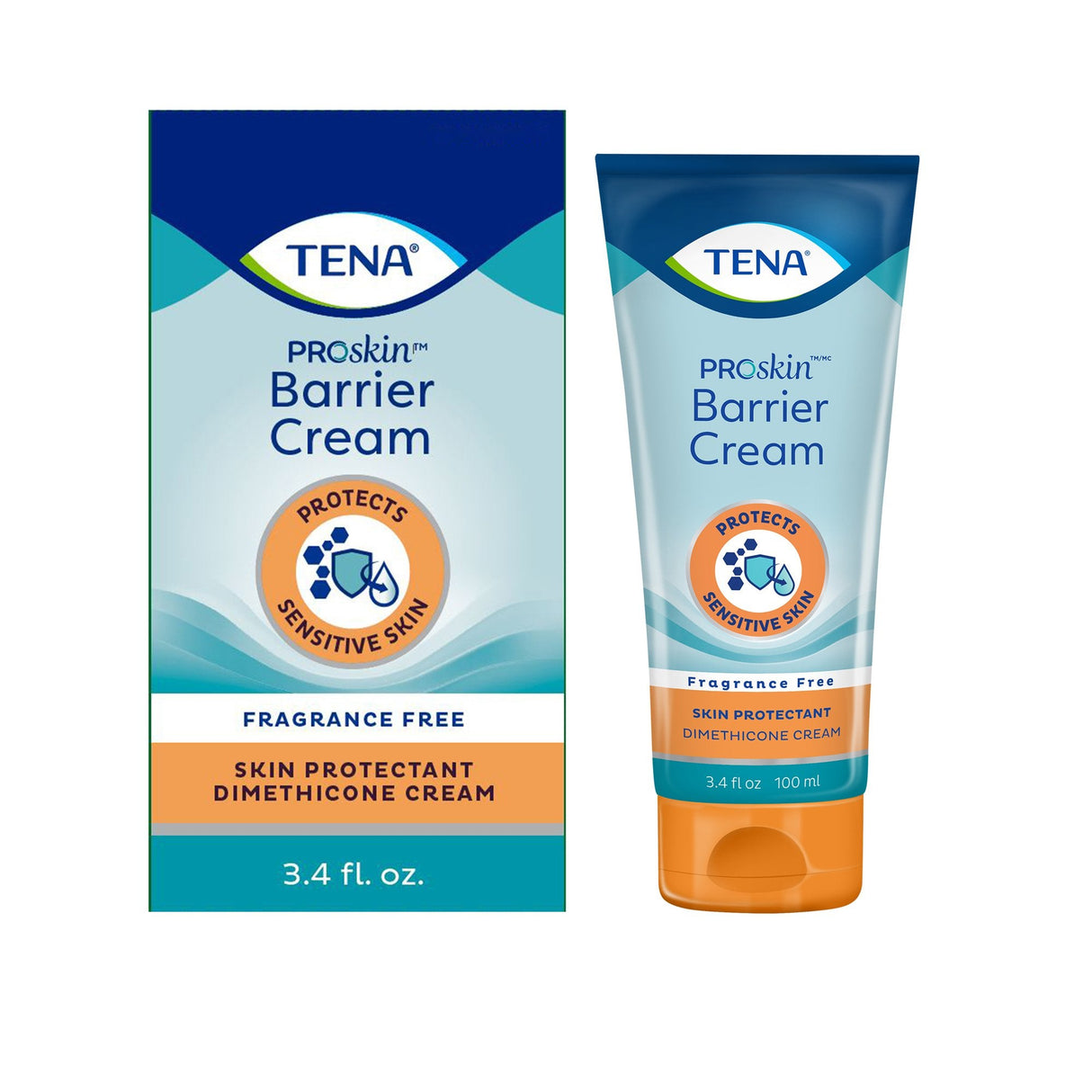 Tena Proskin Barrier Cream Skin Protectant, Unscented, 3.4 oz Tube - 54442-Single - LL Medico