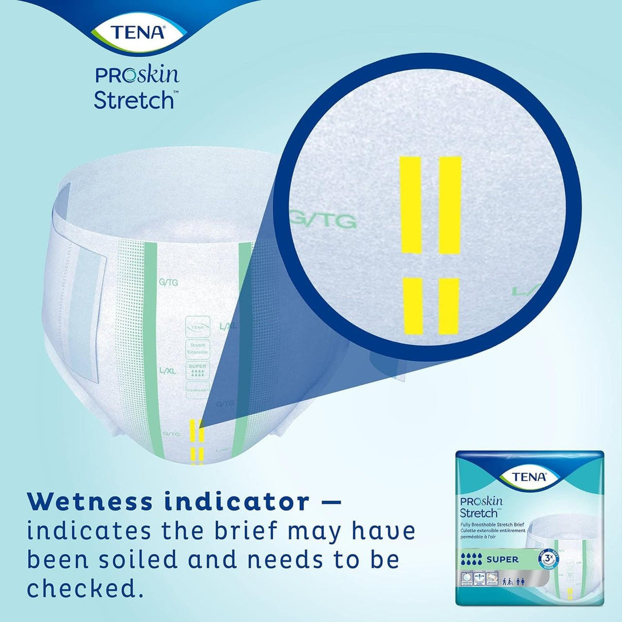 TENA ProSkin Stretch Super Briefs - 67902-Sample - LL Medico