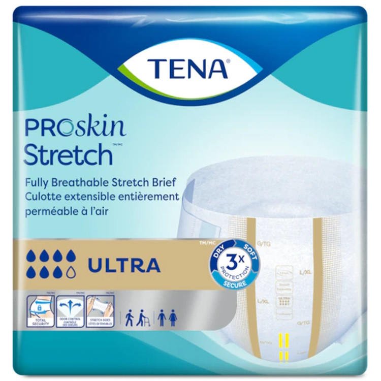 TENA ProSkin Stretch Ultra Incontinence Briefs - 67802-Sample - LL Medico