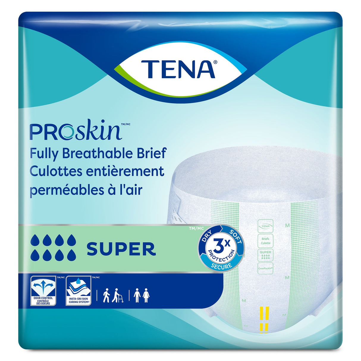 TENA ProSkin Super Adult Briefs - 67401-Pack - LL Medico