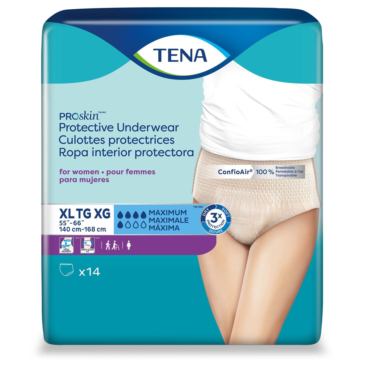 TENA ProSkin Underwear for Women - 73040-Pack - LL Medico
