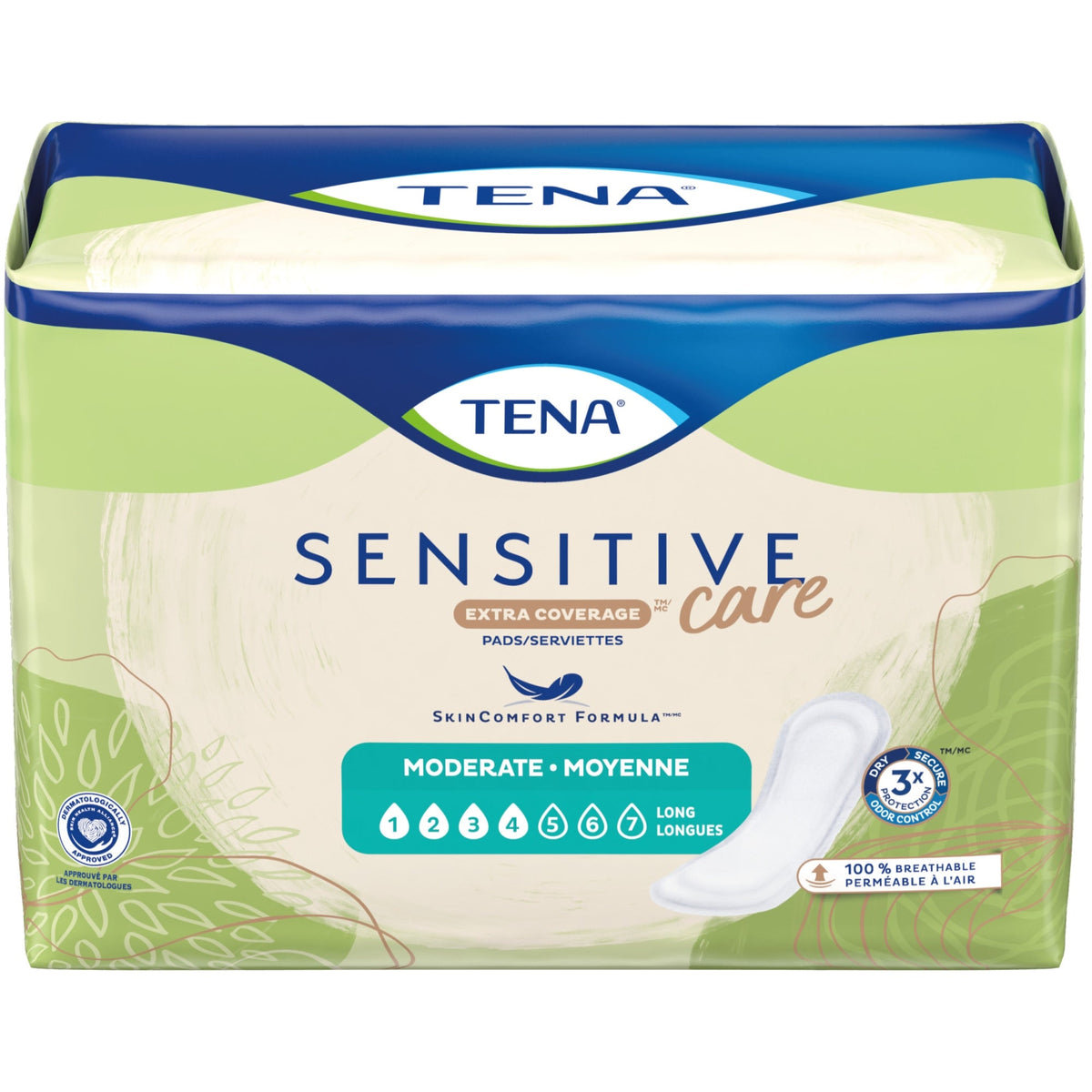 TENA Sensitive Care Moderate Incontinence Pads - 54284-Pack - LL Medico