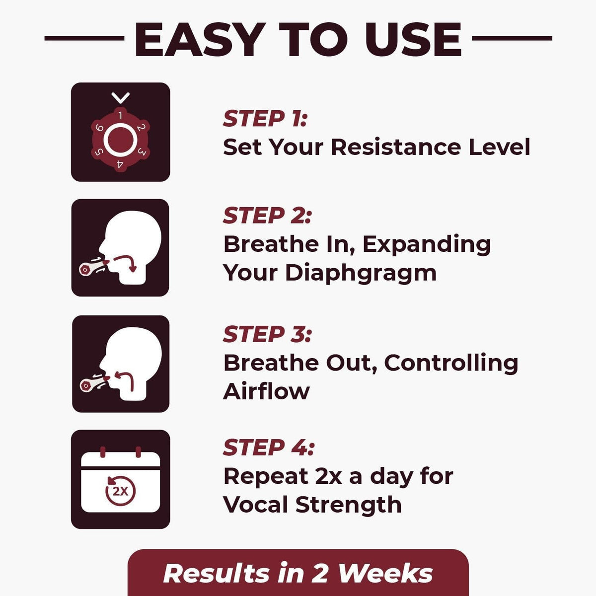 The Breather Voice Respiratory Exerciser, Adult - BVOICE-Single - LL Medico