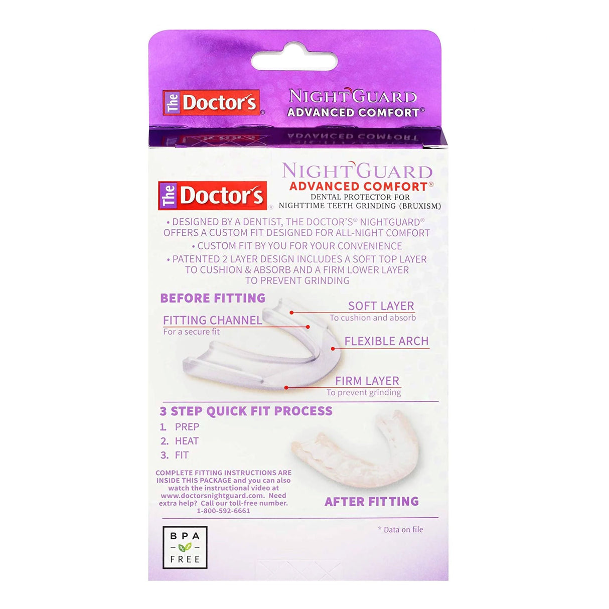 The Doctor's NightGuard Advanced Comfort Dental Protector - 04203779922-Single - LL Medico