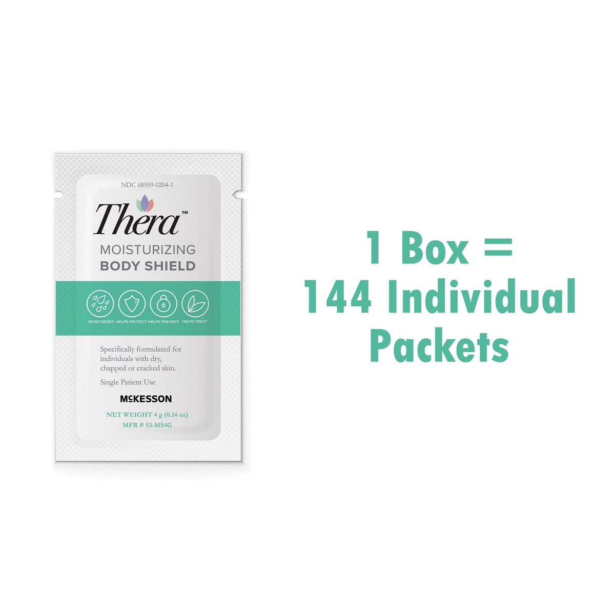 Thera Moisturizing Body Shield Cream, Scented, 4 g - 53-MS4G-Pack - LL Medico