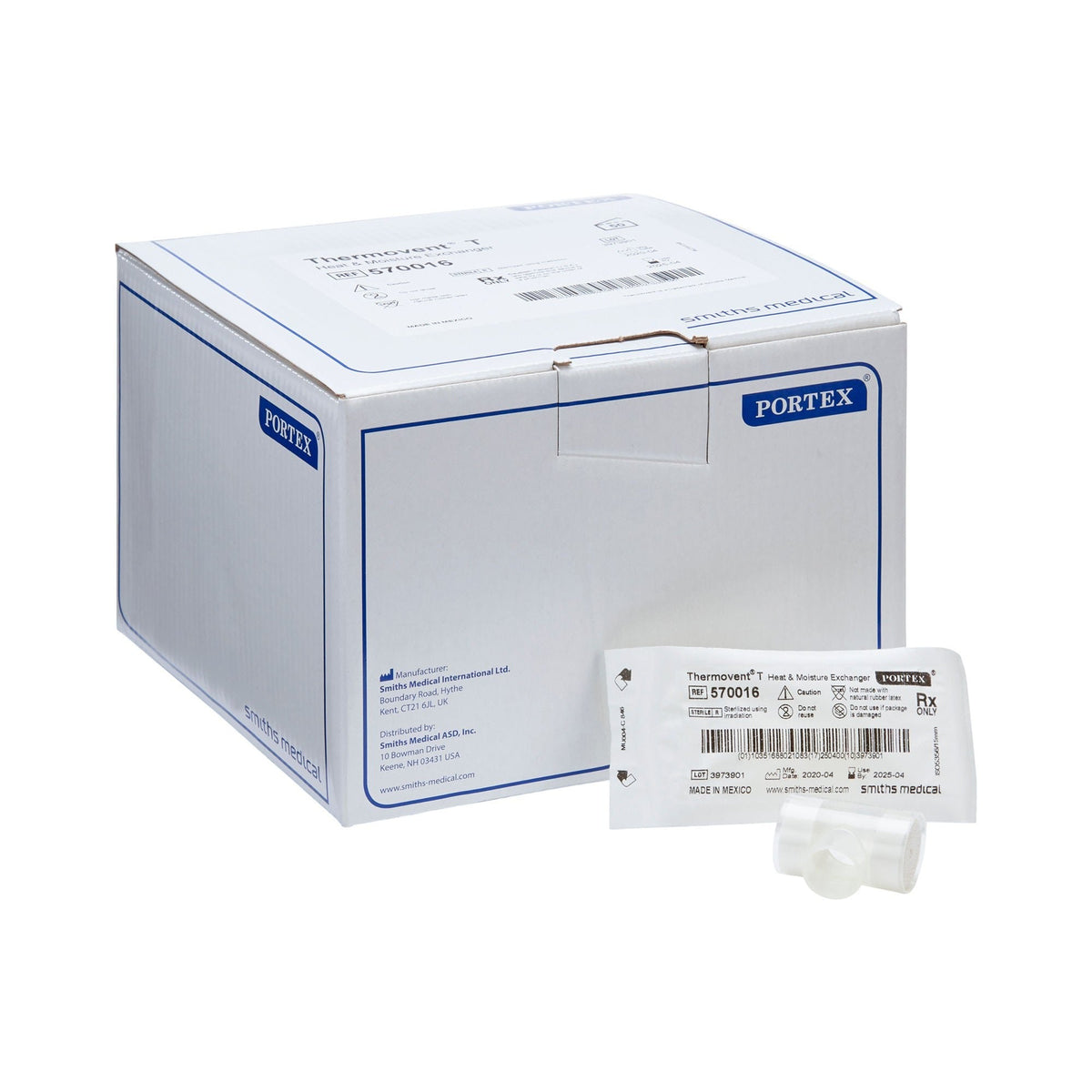 Thermovent T Heat and Moisture Exchanger, Trach - 570016-Single - LL Medico