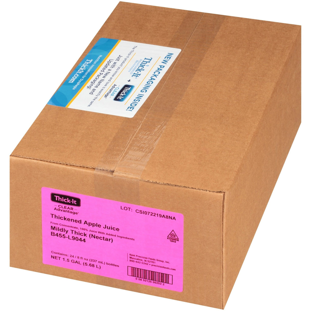 Thick - It Clear Advantage Thickened Apple Juice, Mildly Thick (Nectar Consistency) - B454-A5044-Single - LL Medico