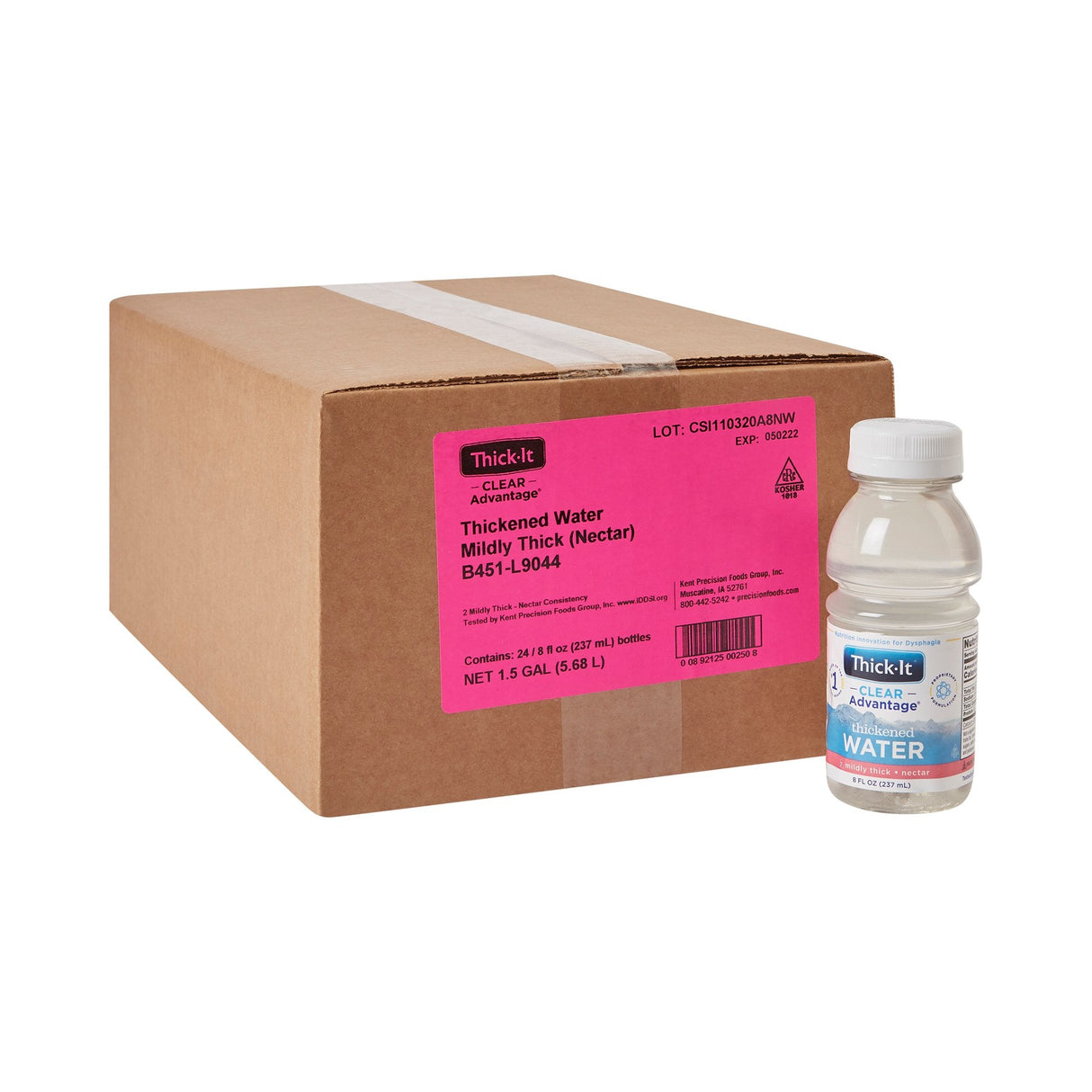Thick - It Clear Advantage Thickened Water, Mildly Thick (Nectar Consistency) - B450-A5044-Case - LL Medico