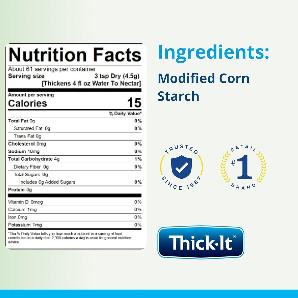 Thick-It Concentrated Food and Beverage Thickener, Unflavored, 36 oz - J587-C6800-Single - LL Medico