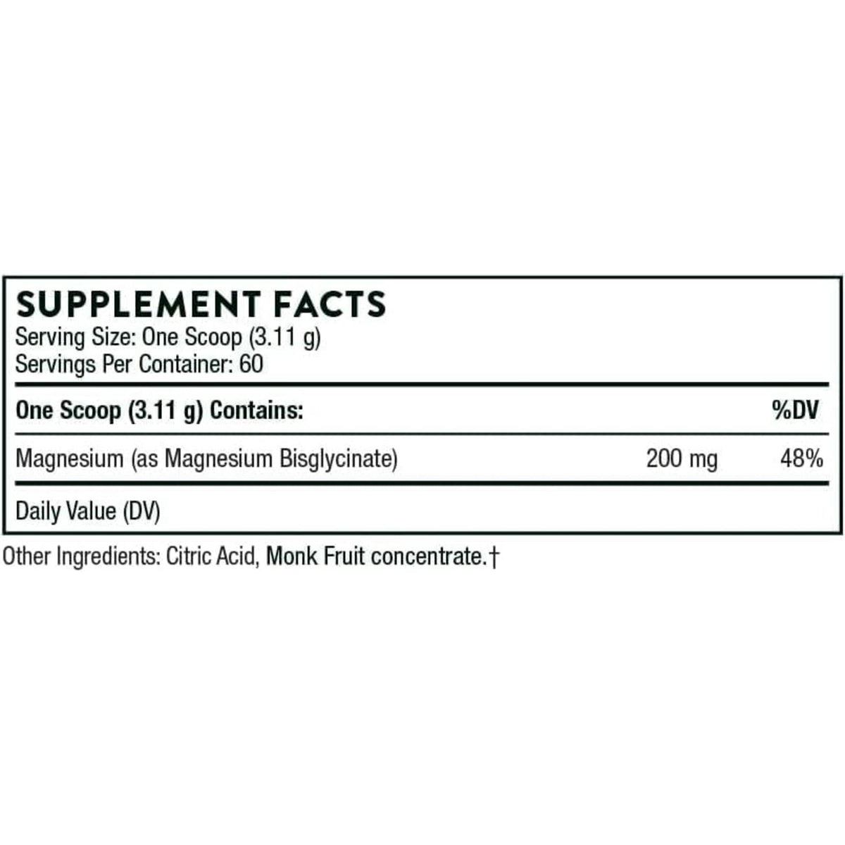 Thorne Magnesium Bisglycinate Powder, Sweet Flavor, 6.5 oz - M204-Bottle - LL Medico