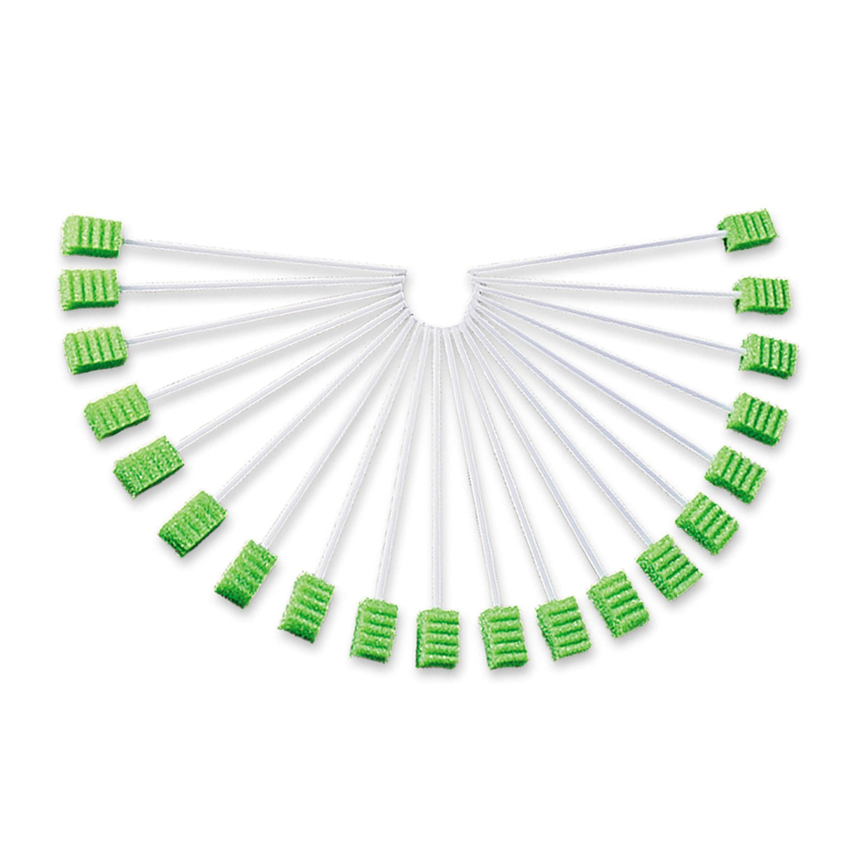 Toothette Plus Oral Swabsticks Foam Tip, Green, 6 Inch, Individually Wrapped - 6076-Pack - LL Medico