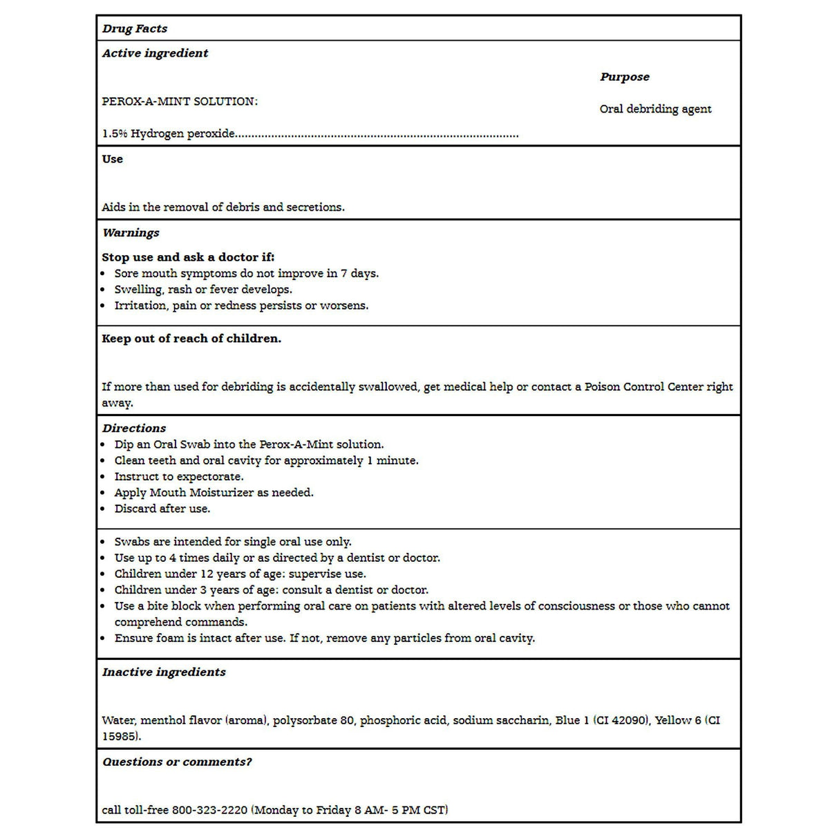 Toothette Short Term Swab System - 6000-Single - LL Medico