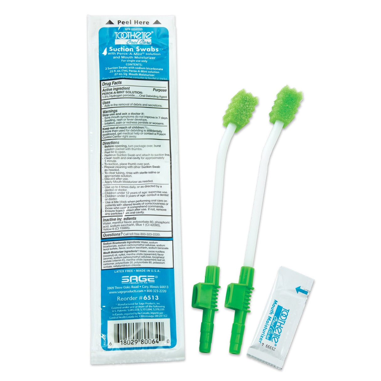 Toothette Suction Swab Kit - 6513-Pack - LL Medico