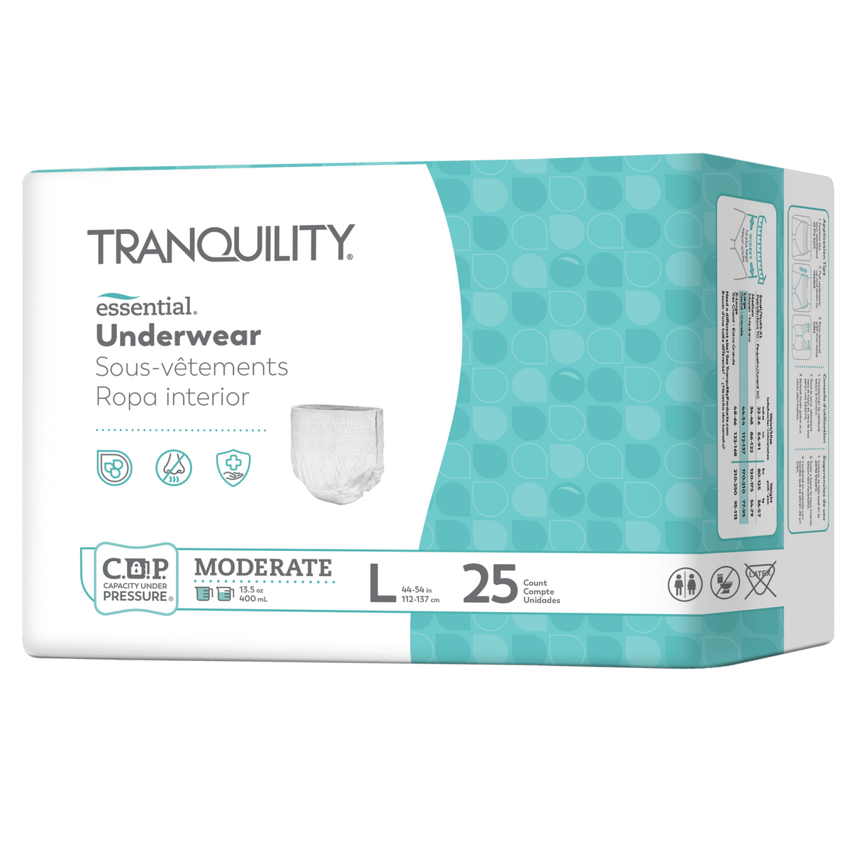 Tranquility Essential Pull On Underwear, Moderate - 2976-Pack - LL Medico