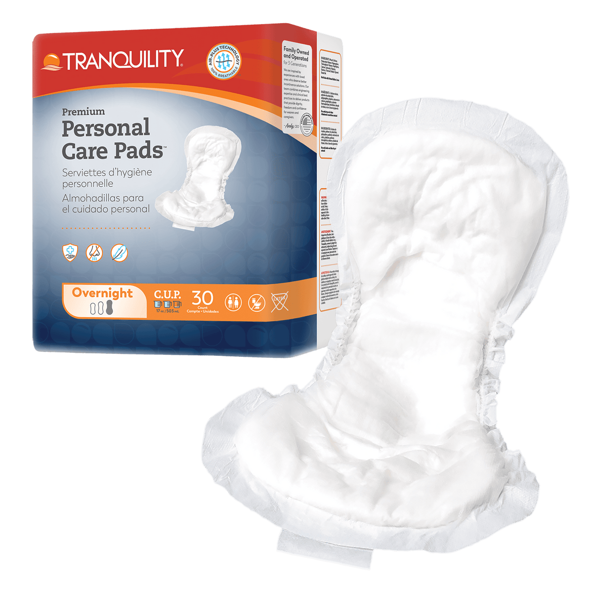Tranquility Personal Care Pads - 2482-Pack - LL Medico