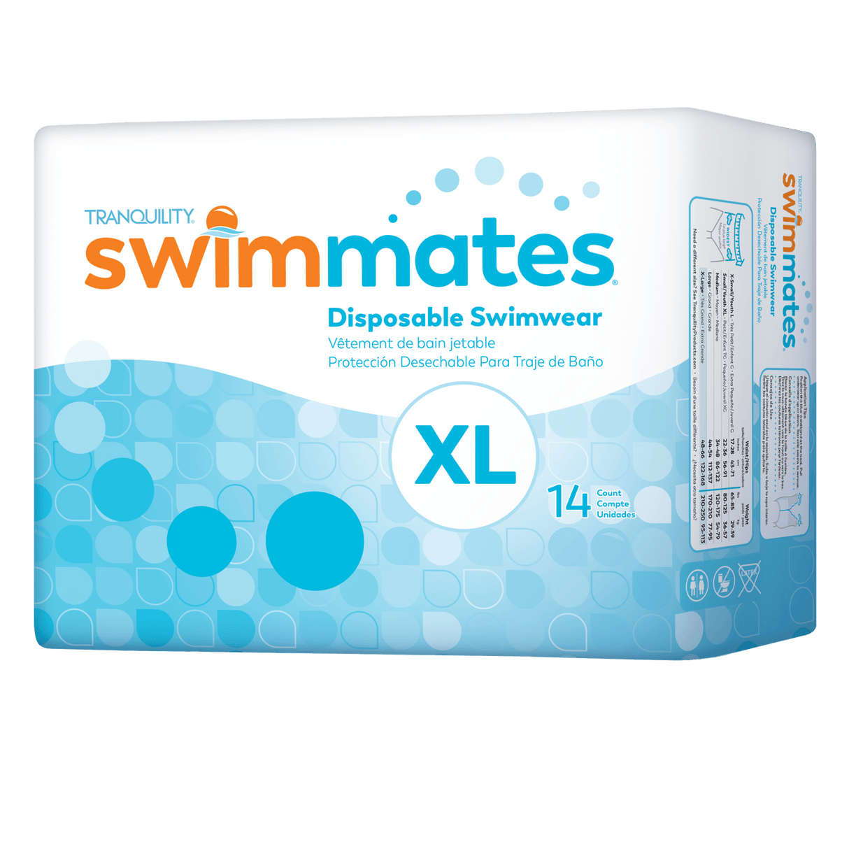 Tranquility Swimmates Disposable Swim Diapers - 2847-Sample - LL Medico