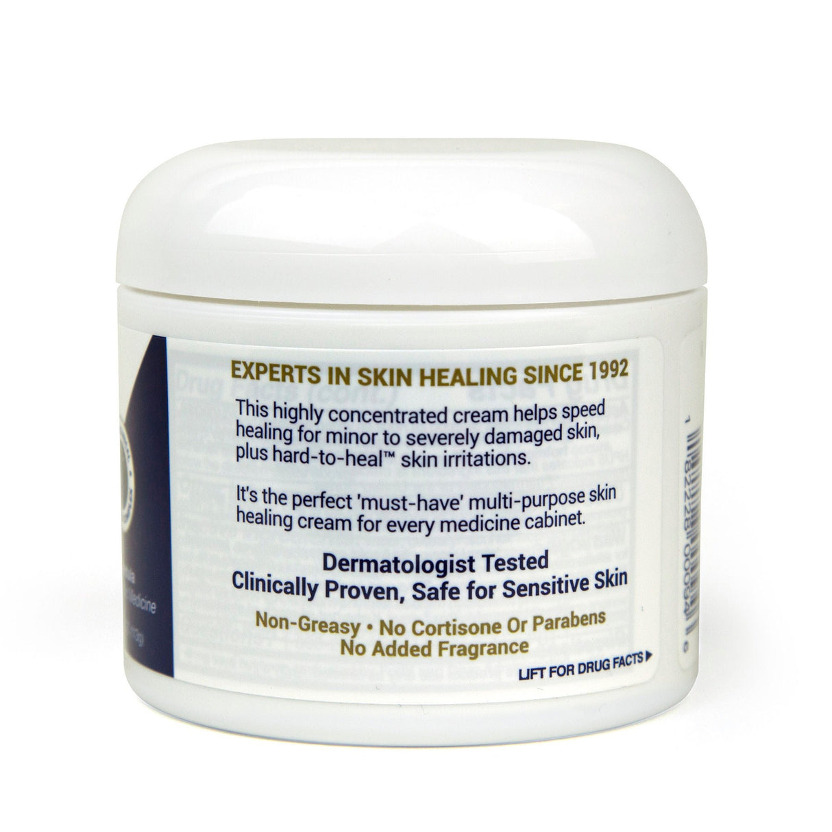 TriDerma MD Intense Fast Healing Moisturizer, 4-ounce Jar, Unscented - 09041-Single - LL Medico