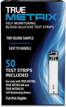 Trividia Health True Metrix Blood Glucose Test Strips, 50 Count - R3H01-350-Box - LL Medico