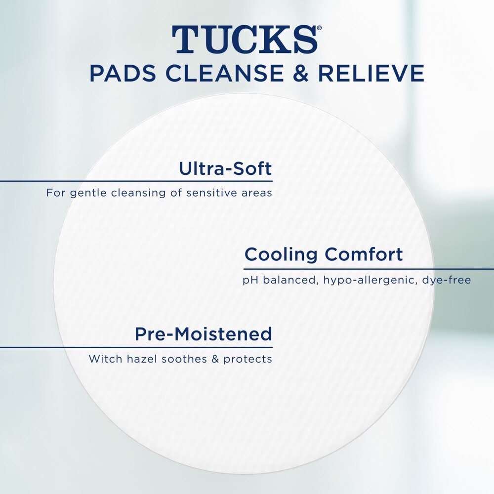 TUCKS Medicated Cooling Pads for Hemorrhoid Relief - 4138800732 - LL Medico