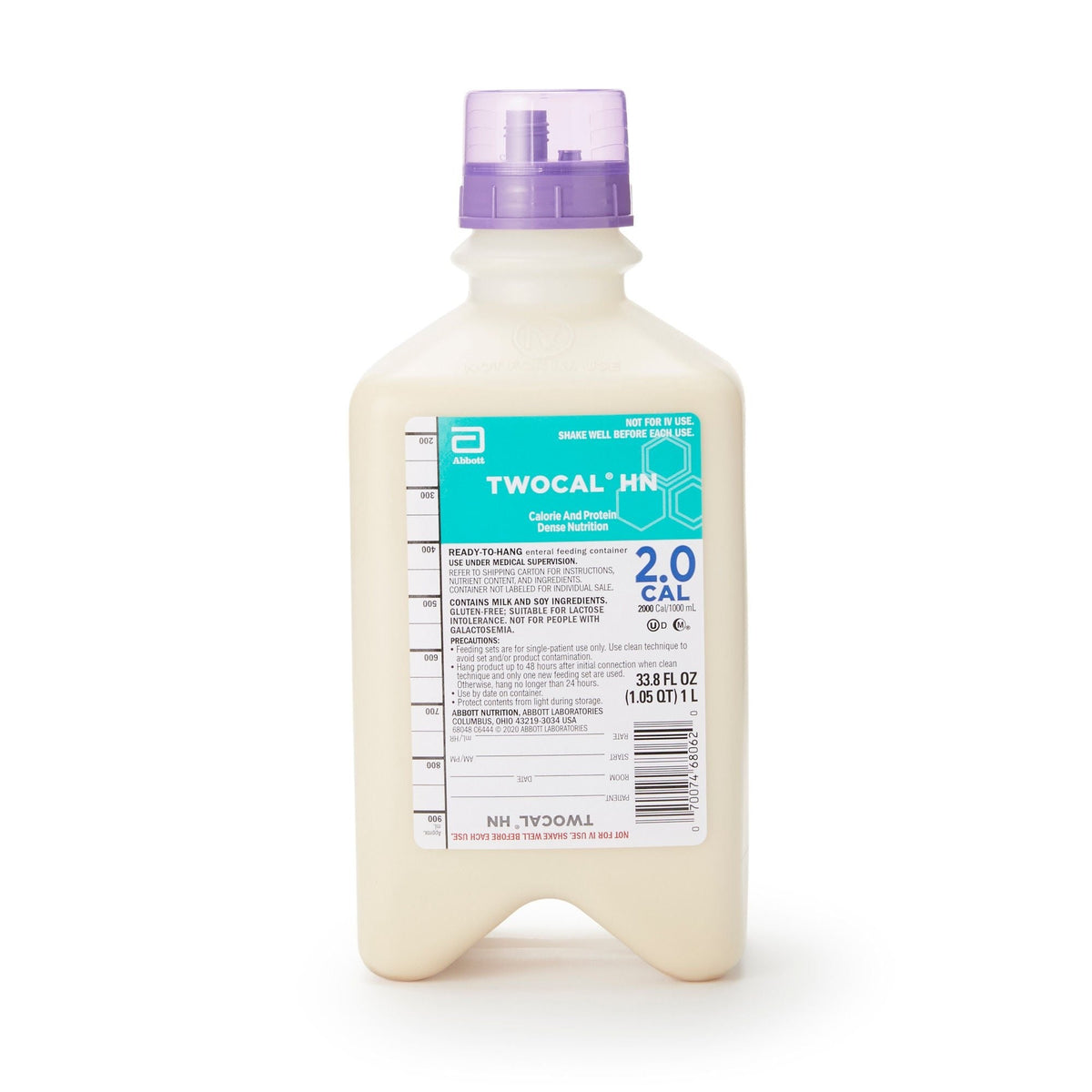TwoCal HN Ready to Hang Tube Feeding Formula, Vanilla, 1 Liter - 68048-Single - LL Medico