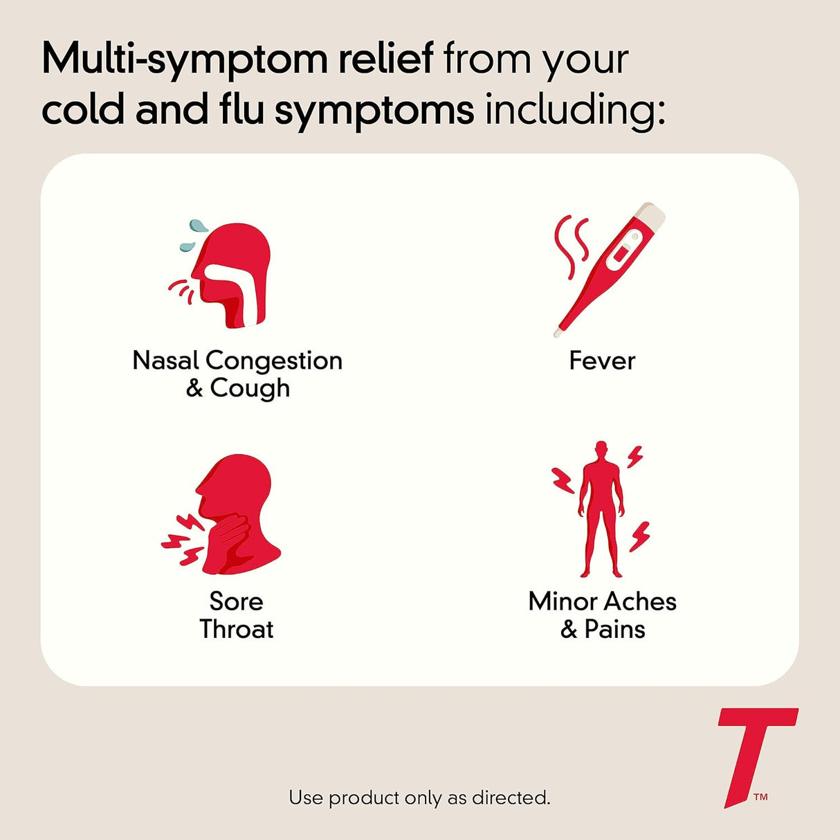 Tylenol Cold + Flu Severe Relief Caplets, 24 ct - 50580040226 - LL Medico