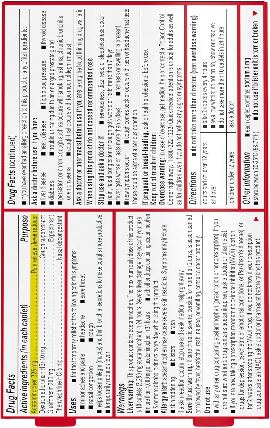 Tylenol Cold + Flu Severe Relief Caplets, 24 ct - 50580040226 - LL Medico