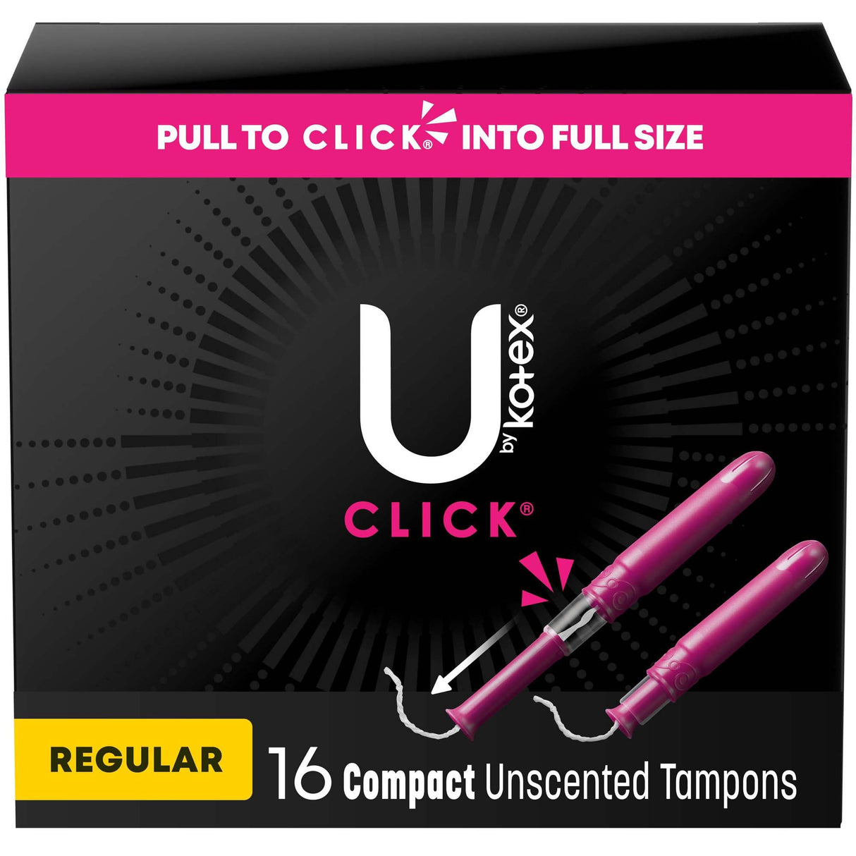 U By Kotex Click Compact Tampons, Regular - 53445-Pack - LL Medico