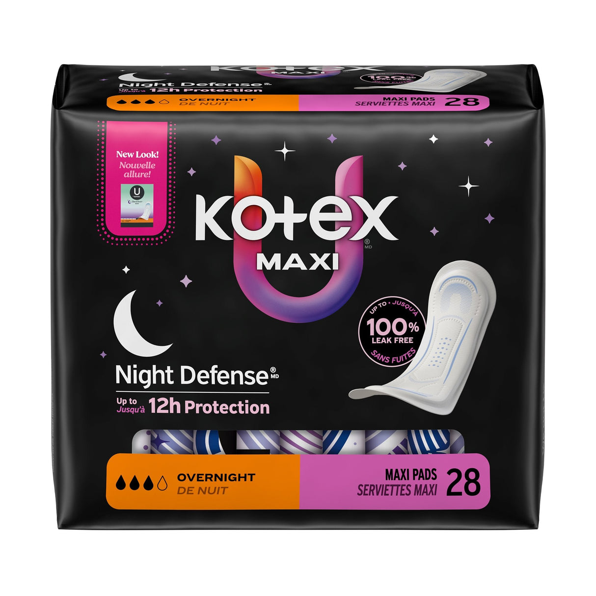 U by Kotex Night Defense Feminine Pad - 58238-Pack - LL Medico