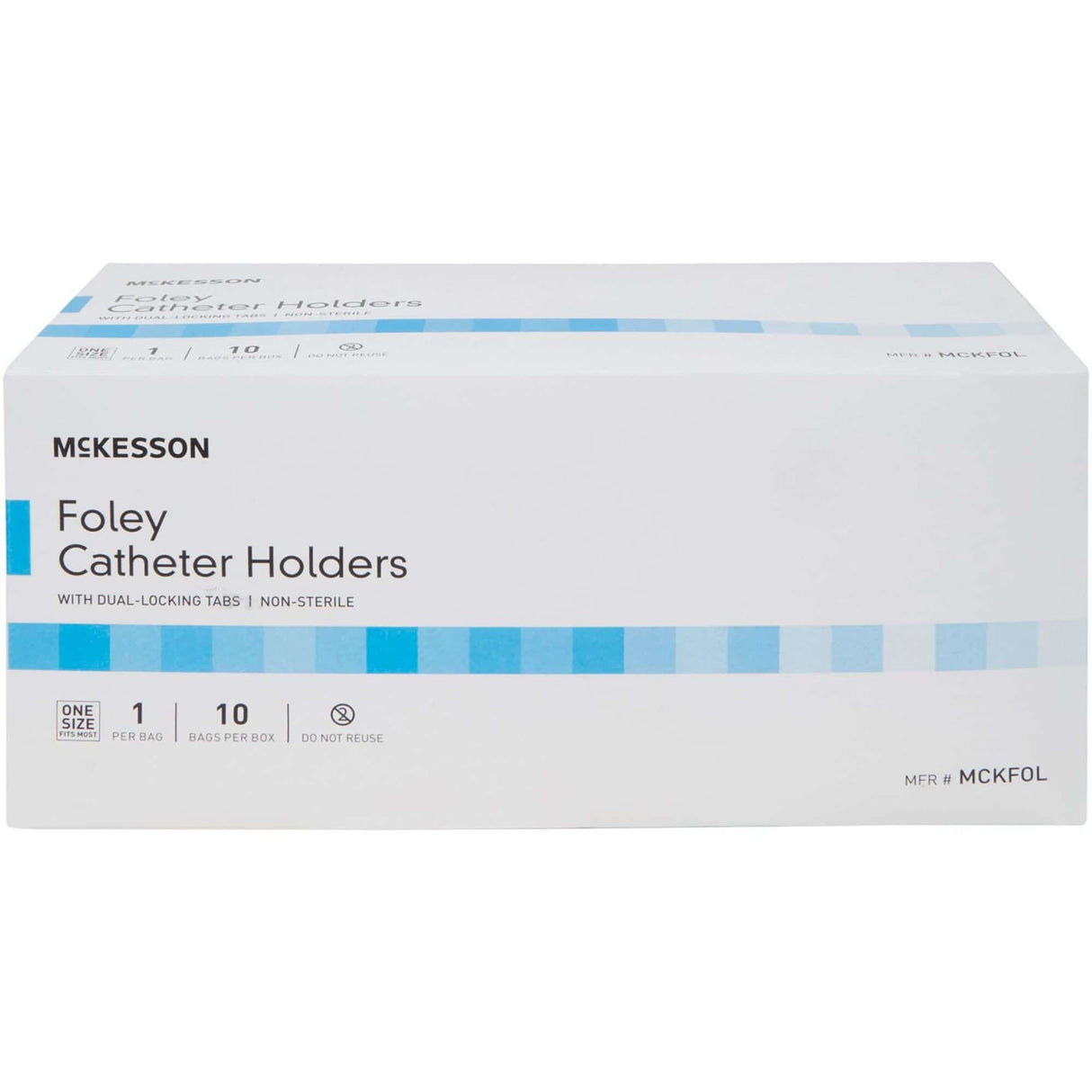 McKesson Foley Catheter Holder Leg Strap With Dual-Locking Tabs, 2 x 24 Inch