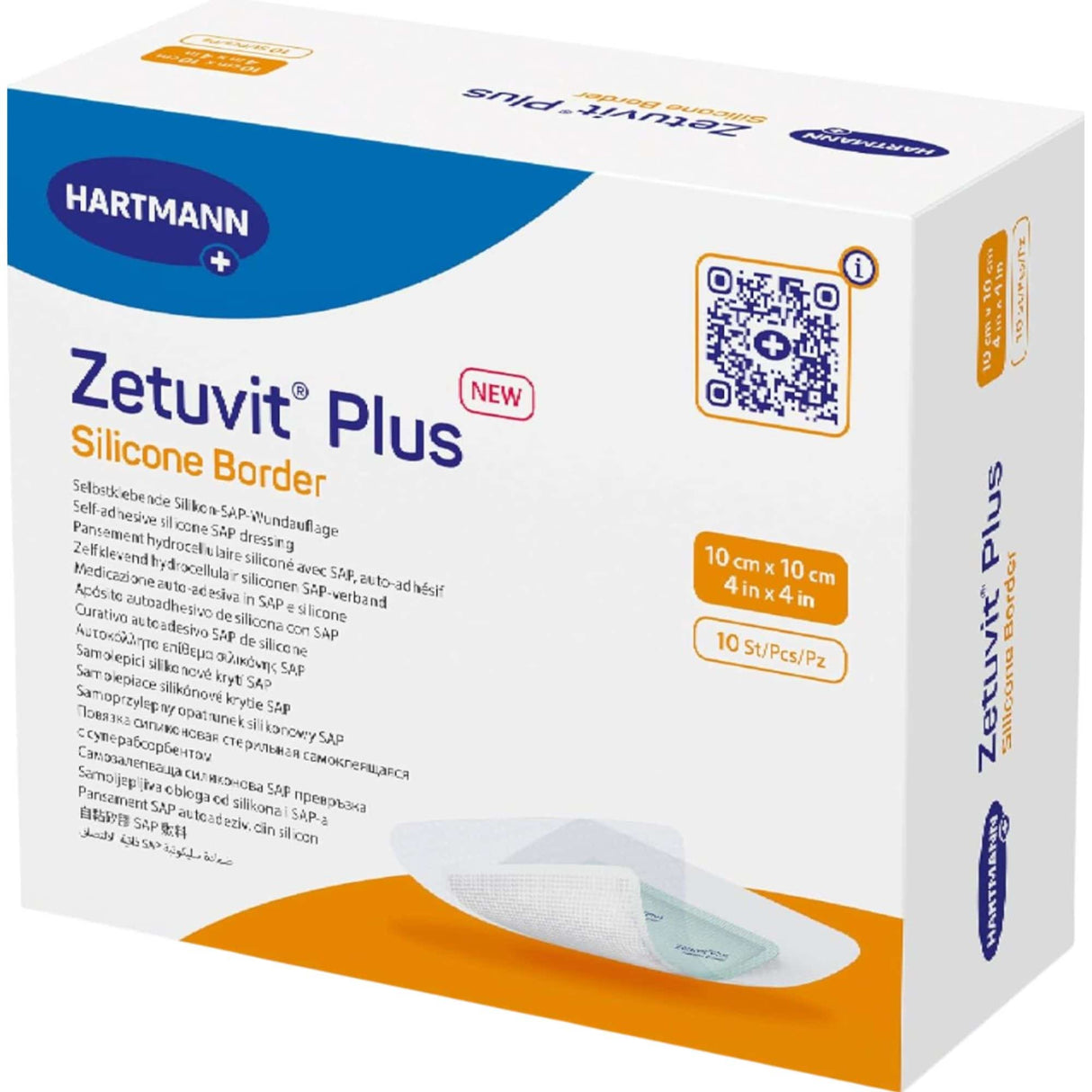 Zetuvit Plus Sterile Superabsorbent Dressing, 4 x 4 Inch