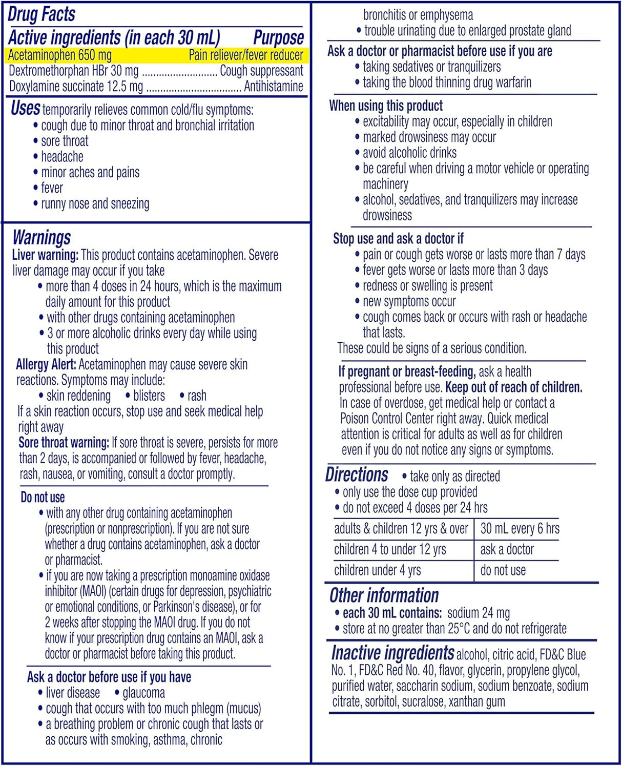 Vicks NyQuil Cold & Flu Liquid, Cherry, 8 fl oz - 37000080808 - LL Medico