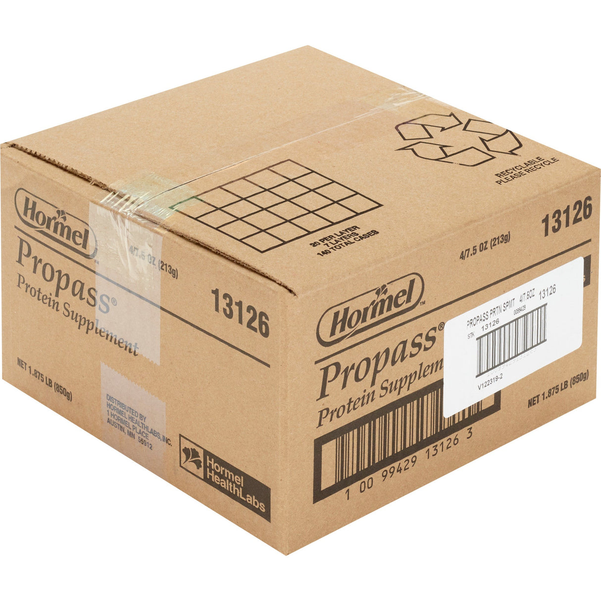 Vital Cuisine PROPASS Instant Whey Protein Supplement, Unflavored Powder, 7.5 oz Can - 13126-Case - LL Medico