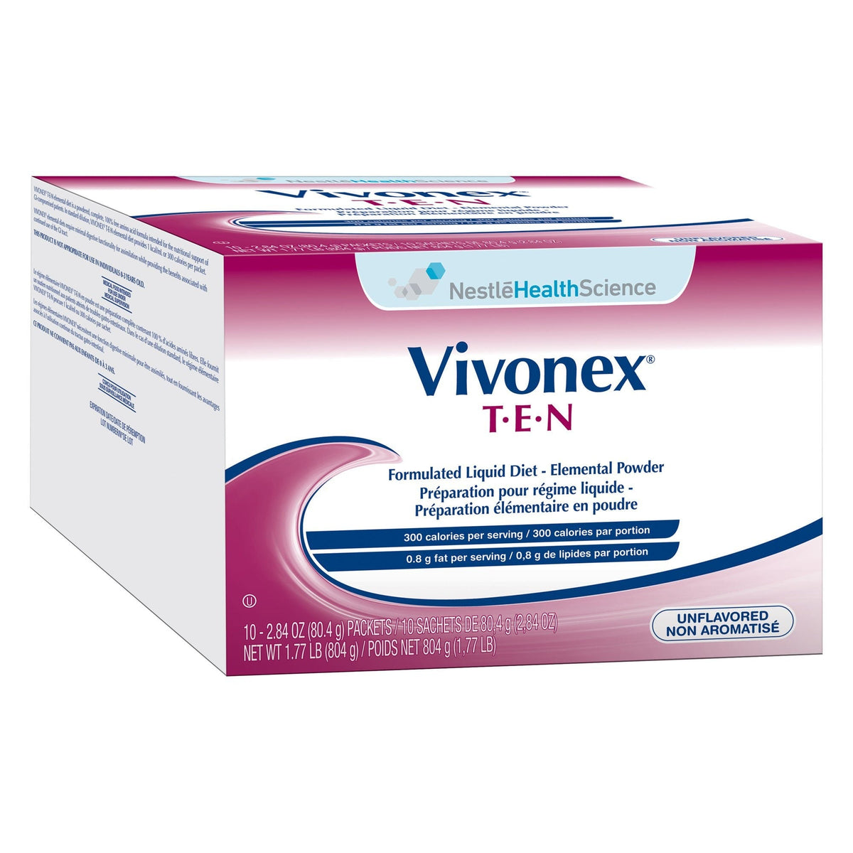 Vivonex T.E.N Elemental Diet Powder, Unflavored, 2.84 oz - 10043900712748-Single - LL Medico