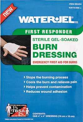 Water-Jel First Responder Burn Dressing, 4 x 4 Inch
