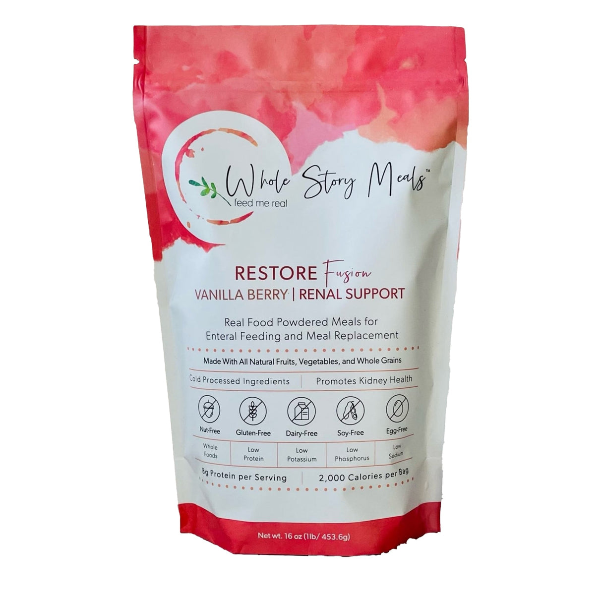 Whole Story Meals Restore Fusion Renal Support, Vanilla Berry Flavor - 7126-Single - LL Medico