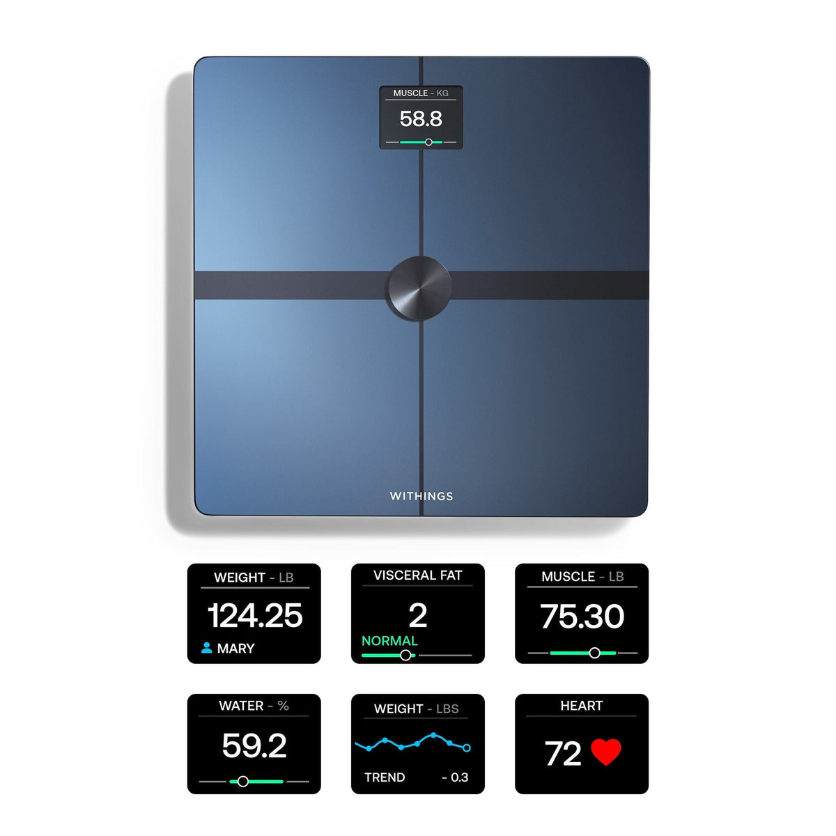 Withings Body Smart Total Body Composition Analyzer - WBS13-BLACK-ALL-INTER-Single - LL Medico