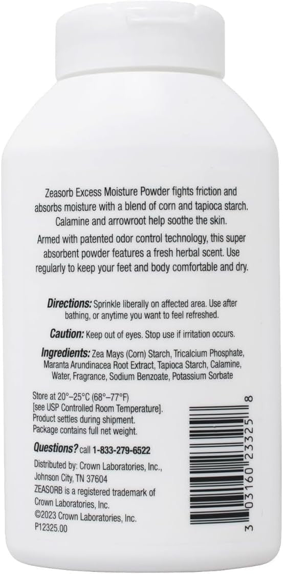 Zeasorb Super Absorbent Powder, Herbal Tea Scent, 2.5 oz - 30316023325-Single - LL Medico