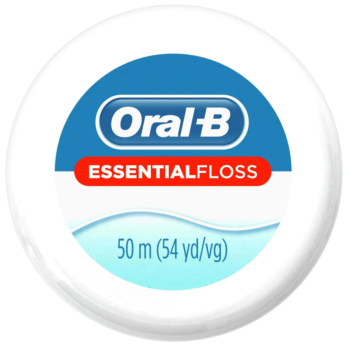 Oral-B Essential Floss Cavity Defense Mint Waxed Dental Floss, 50m/54 Yards