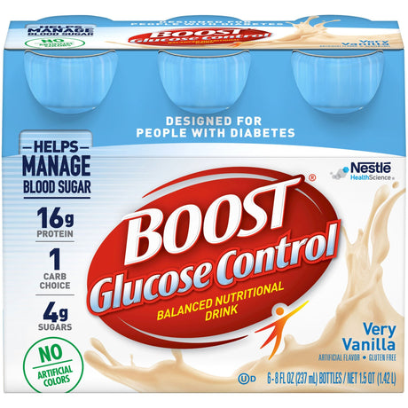 Boost Glucose Control Nutritional Drink, Very Vanilla, 8 oz