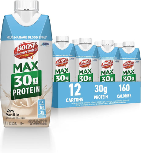 Boost Glucose Control Max Nutritional Drink, Vanilla, 11 oz