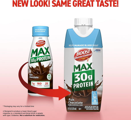 Boost Glucose Control Max Nutritional Drink, Rich Chocolate, 11 oz