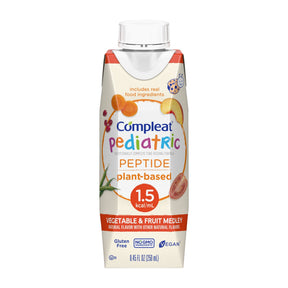 Compleat Peptide 1.5 Pediatric Tube Feeding Formula, Vegetable/Fruit, 8.45 oz