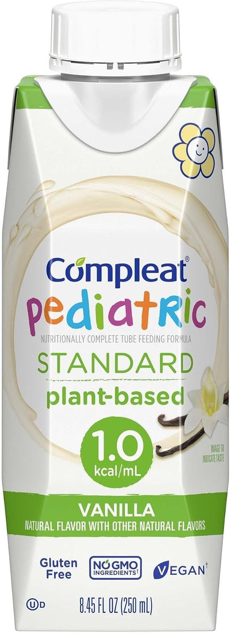 Compleat Pediatric Standard Nutrition Shake, Vanilla, 8.45 oz