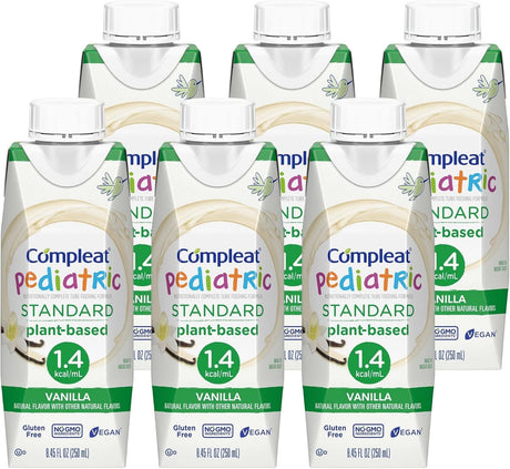 Compleat Pediatric Standard Nutrition Shake, Vanilla, 8.45 oz