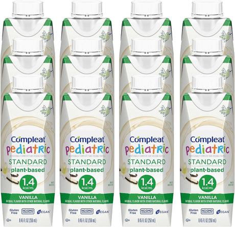 Compleat Pediatric Standard Nutrition Shake, Vanilla, 8.45 oz